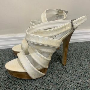 Women’s heeled sandals size 8.5